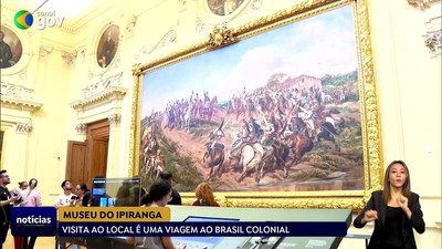Gov Notícias - 06/09/23 - Museu do Ipiranga: visita ao local é uma viagem ao Brasil Colonial