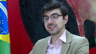 Guilherme Mello, no Ministério da Fazenda: potencial de crescimento do Brasil